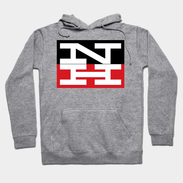 New Haven Railroad 1954 Classic Tricolor Logo Hoodie by MatchbookGraphics